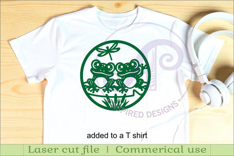 two cute frogs wall sign, SVG file. vector sign SVG APInspireddesigns 