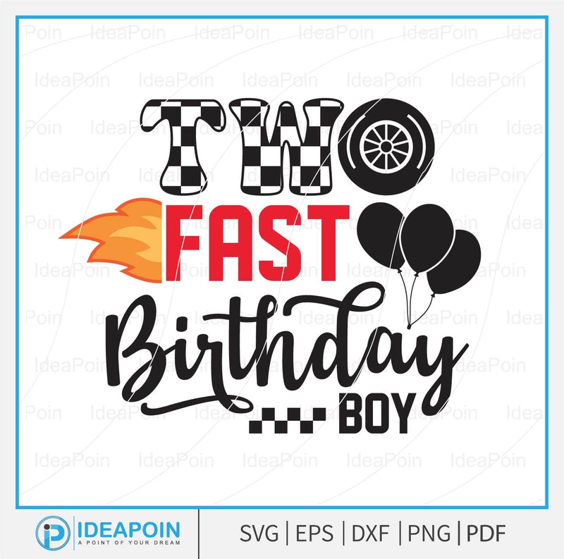 Two Fast Birthday Boy svg, Race Birthday PNG, Race Car Birthday 2, Race Car Birthday svg, Family Race Car Birthday, Racing Birthday SVG Dinvect 