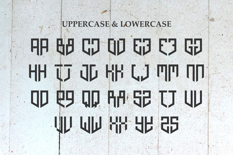 Two Letter Monogram Font Masyafi Studio 