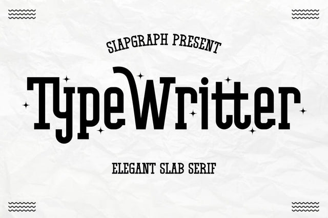 Typewritter - Elegant Slab Serif Font Font Masyafi Studio 