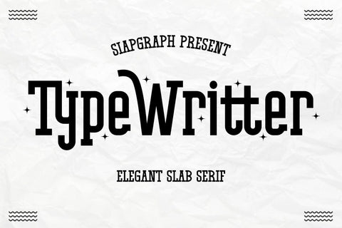 Typewritter - Elegant Slab Serif Font Font Masyafi Studio 
