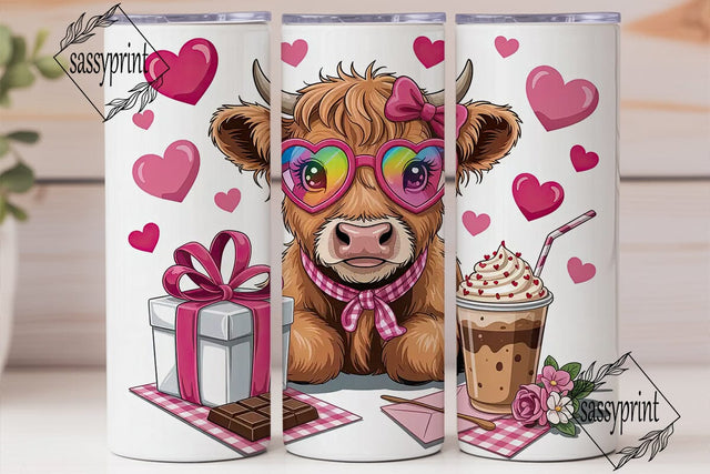 Udderly Sweet Valentine's 20oz Tumbler Sublimation sassyprint 