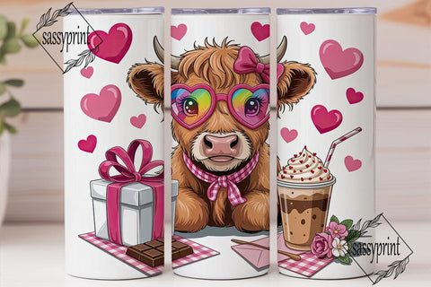 Udderly Sweet Valentine's 20oz Tumbler Sublimation sassyprint 
