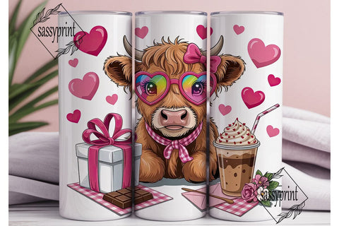Udderly Sweet Valentine's 20oz Tumbler Sublimation sassyprint 