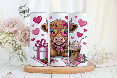 Udderly Sweet Valentine's 20oz Tumbler Sublimation sassyprint 