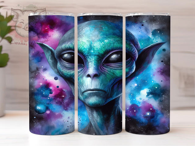 UFO Alien Sci-Fi Tumbler Wrap Gift, UFO Design, Alien Lover Gift, Sci Fi Tumbler, Sublimation Template, 20oz Tumbler Wrap, Extraterrestrial Art Sublimation Lara' s Designs 