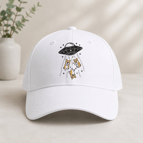 UFO Corgi Abduction Machine Embroidery Design PES DST Stitch Files Pattern Embroidery/Applique DESIGNS PatternFeed8 