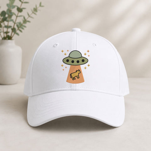UFO Cow Abduction Machine Embroidery Design – Alien Flying Saucer Space Embroidery File Embroidery/Applique DESIGNS PatternFeed8 