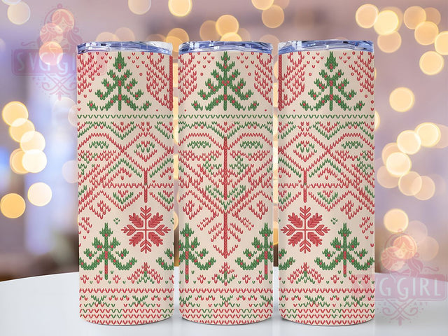 Ugly Christmas Sweater Tumbler, Holiday Contest Wrap, Festive Knit Sublimation Design, 20oz Christmas Sweater Tumbler, Whimsical Holiday Mug, Cozy Ugly Sweater Cup, Fun Christmas Party Art Sublimation SvggirlplusArt 
