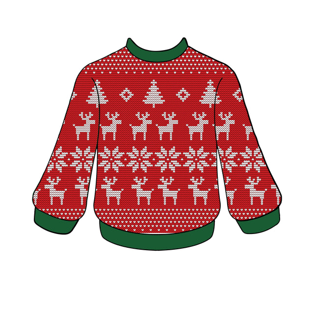 Ugly Reindeer Christmas Sweater svg download, Merry Christmas svg, Christmas Sweater SVG, Ugly Christmas Sweater SVG, Sweater Pattern SVGS, Sublimation Whitetailcrafts 