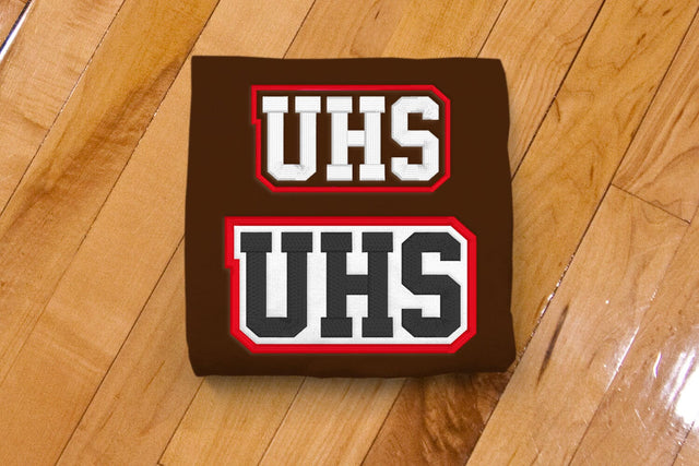 UHS High School Initials Embroidery Embroidery/Applique DESIGNS Risa Rocks It 