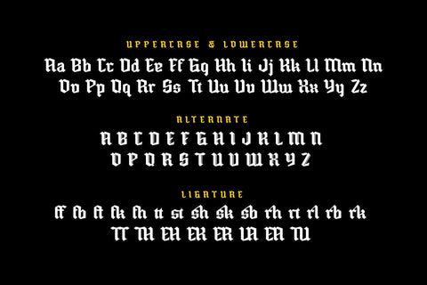 Ulminost - Blackletter Font Font twinletter 