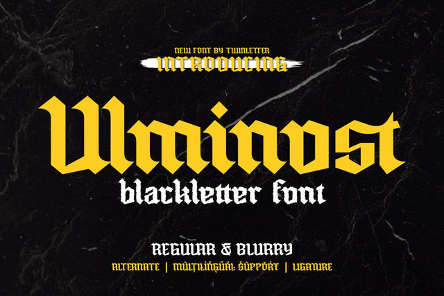 Ulminost - Blackletter Font Font twinletter 