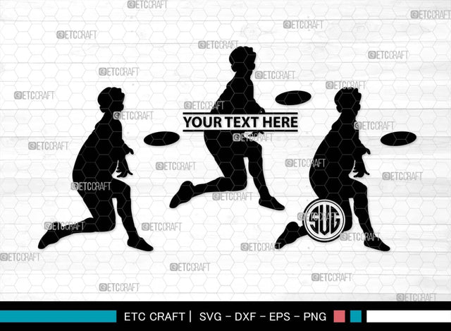 Ultimate Frisbee Monogram, Ultimate Frisbee Silhouette, Ultimate Frisbee SVG, Frisbee Svg, Sport Svg, Frisbee Player Svg, SB00563 SVG ETC Craft 