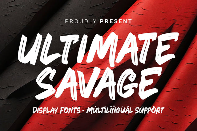Ultimate Savage - Brush Font Dumadistyle 
