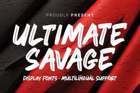 Ultimate Savage - Brush Font Dumadistyle 