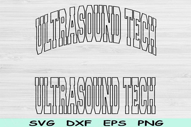 Ultrasound Tech Svg Dxf Png Cut Files, Sonographer Svg, Ultrasound Technician Svg Files For Cricut, Sonography Gift Svg Silhouette Designs SVG TiffsCraftyCreations 
