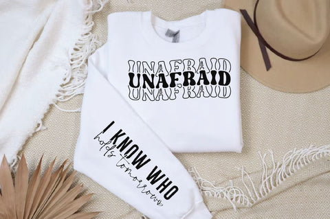 Unafraid Sleeve SVG Design, Christian Sleeve SVG, Faith SVG Design, Jesus Sleeve SVG SVG Regulrcrative 