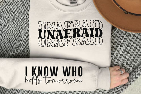 Unafraid Sleeve SVG Design, Christian Sleeve SVG, Faith SVG Design, Jesus Sleeve SVG SVG Regulrcrative 