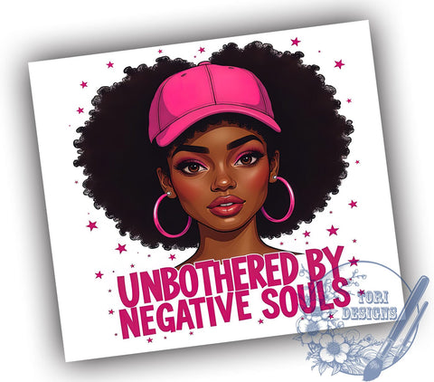 Unbothered Black History 20oz Tumbler, Unbothered Tumbler, 20oz Tumbler Wrap, Sublimation Wrap, African American Pride, Inspirational Tumbler, Negative Souls Design Sublimation ToriDesigns 