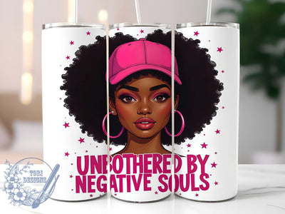 Unbothered Black History 20oz Tumbler, Unbothered Tumbler, 20oz Tumbler Wrap, Sublimation Wrap, African American Pride, Inspirational Tumbler, Negative Souls Design Sublimation ToriDesigns 