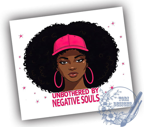 Unbothered Black History 20oz Tumbler, Unbothered Tumbler, 20oz Tumbler Wrap, Sublimation Wrap, African American Pride, Inspirational Tumbler, Negative Souls Design Sublimation ToriDesigns 