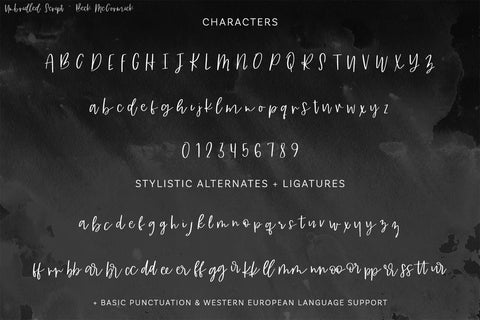 Unbridled Script Font Font Beck McCormick 