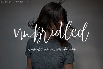 Unbridled Script Font Font Beck McCormick 