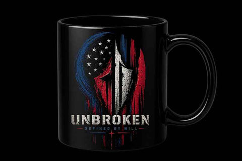 Unbroken PNG | Patriotic Warrior Sublimation Design SVG BillahCrafts 