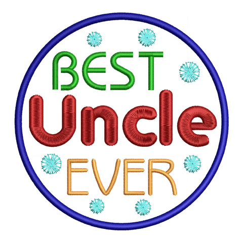 Uncle Machine Embroidery Designs Bundle - 6 Designs, Uncle Quotes Embroidery, Funny Uncle Embroidery Designs, Best Uncle Ever Embroidery Embroidery/Applique DESIGNS HappyDesignStudio 