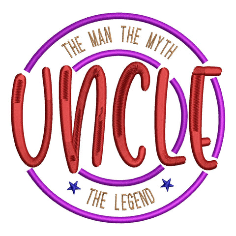 Uncle Machine Embroidery Designs Bundle - 6 Designs, Uncle Quotes Embroidery, Funny Uncle Embroidery Designs, Best Uncle Ever Embroidery Embroidery/Applique DESIGNS HappyDesignStudio 