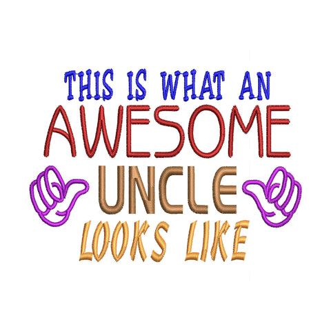 Uncle Machine Embroidery Designs Bundle - 6 Designs, Uncle Quotes Embroidery, Funny Uncle Embroidery Designs, Best Uncle Ever Embroidery Embroidery/Applique DESIGNS HappyDesignStudio 