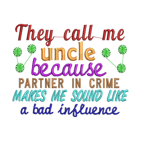 Uncle Machine Embroidery Designs Bundle - 6 Designs, Uncle Quotes Embroidery, Funny Uncle Embroidery Designs, Best Uncle Ever Embroidery Embroidery/Applique DESIGNS HappyDesignStudio 