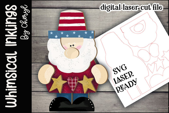 Uncle Sam Patriot SVG SVG Whimsical Inklings 