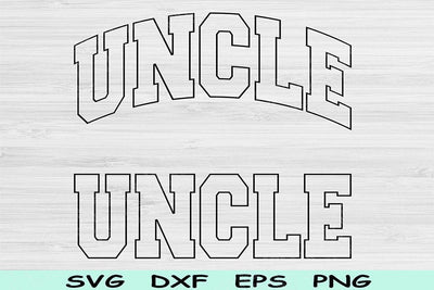Uncle Svg Cut Files, Uncle Png, Cool Uncle Svg Files For Cricut, Uncle Shirt Svg, New Uncle Svg Block Wave Text Sublimation Digital Designs SVG TiffsCraftyCreations 