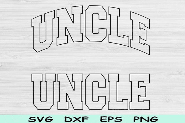 Uncle Svg Cut Files, Uncle Png, Cool Uncle Svg Files For Cricut, Uncle Shirt Svg, New Uncle Svg Block Wave Text Sublimation Digital Designs SVG TiffsCraftyCreations 