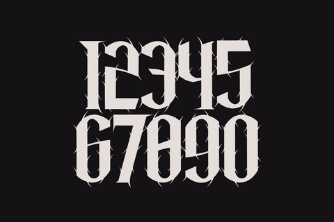 Under Ground - Hardcore Blackletter Font Font Masyafi Studio 