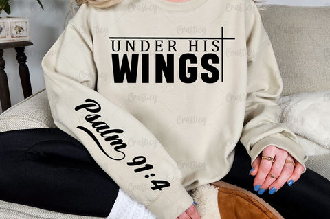 Under His wings Sleeve SVG Design SVG Designangry 