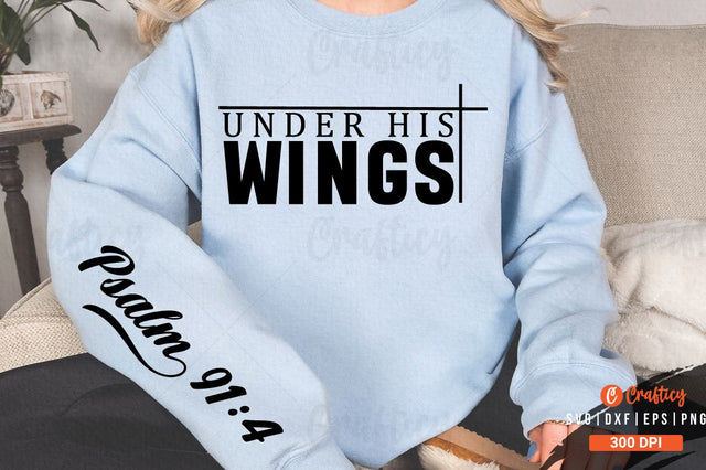 Under His wings Sleeve SVG Design SVG Designangry 