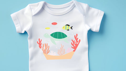 Under the Sea Scene SVG | Ocean Animals Nursery Design | Baby Beach Cut File | Cricut Silhouette Compatible SVG So Fontsy VIP Design Shop 