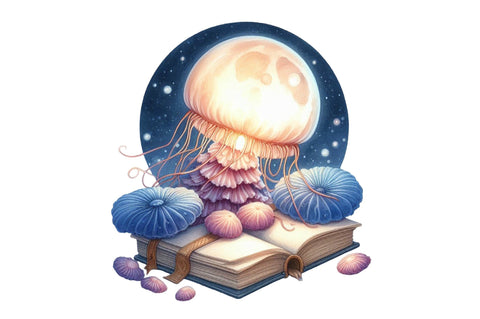 Undersea Reading Sublimation Clipart Sublimation SVGista 