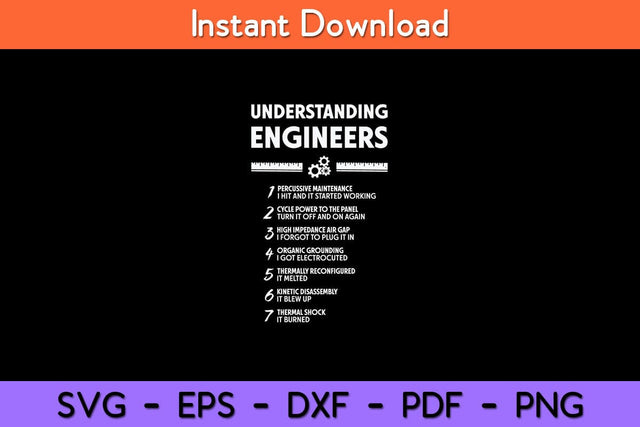 Understanding Engineers - Funny Sarcastic Engineering Svg Design SVG artprintfile 