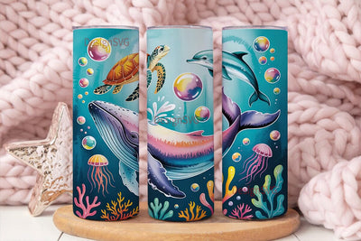 Underwater Magic 20oz Tumbler Wrap Sublimation DesignSVG 