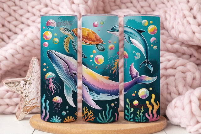 Underwater Magic 20oz Tumbler Wrap Sublimation DesignSVG 