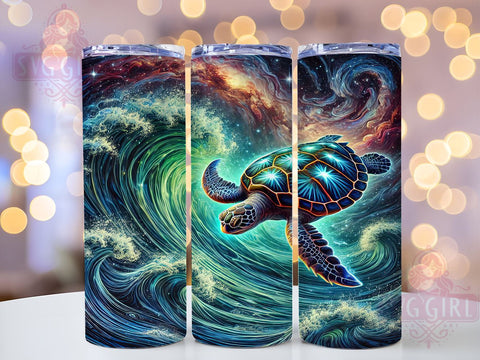 Underwater Sea Turtle 20oz Tumbler, Underwater Tumbler, Ocean Life Tumbler, Sublimation Wrap, 20oz Tumbler, Marine Animal Design, Sea Turtle Gift Sublimation SvggirlplusArt 