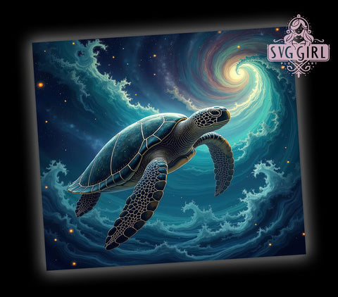 Underwater Sea Turtle 20oz Tumbler, Underwater Tumbler, Ocean Life Tumbler, Sublimation Wrap, 20oz Tumbler, Marine Animal Design, Sea Turtle Gift Sublimation SvggirlplusArt 