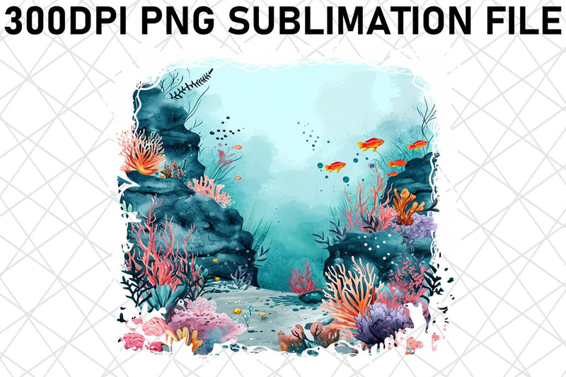 Underwater World Sublimation Sublimation afrosvg 
