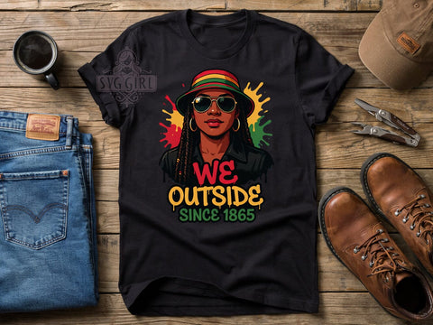 uneteenth Pride Bold T-Shirt PNG, Juneteenth Pride, Black Woman, Bold Portrait, Cultural Strength, Sublimation PNG, Empowerment Shirt, Freedom Statement Sublimation SvggirlplusArt 