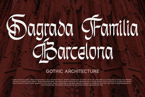 Unholy Trinity - Gothic Display Font Alpaprana Studio 
