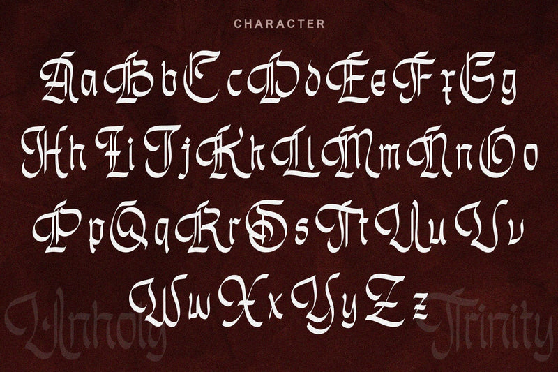 Unholy Trinity - Gothic Display - So Fontsy